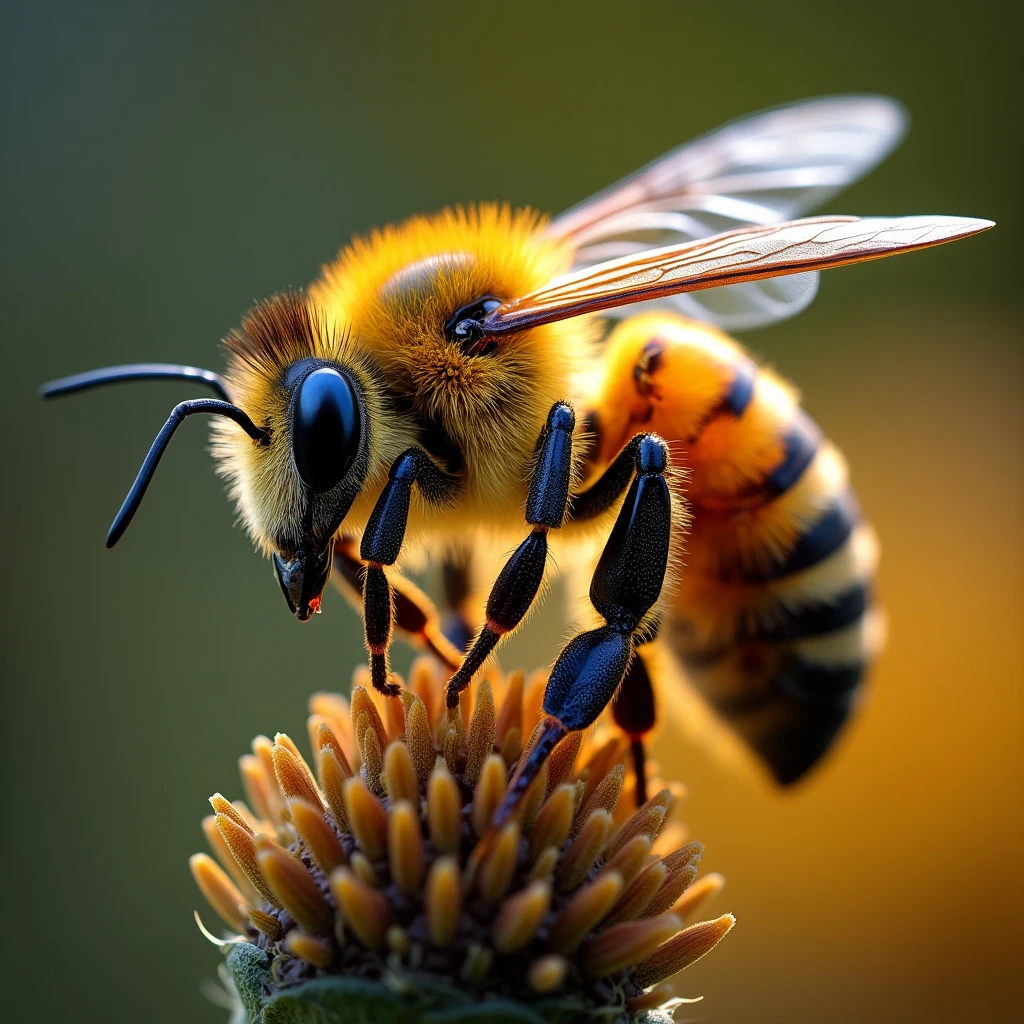 Queen Bee in Stunning Detail — FLUX.1 image AI prompt example